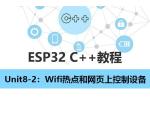 【ESP32 C++教程】Unit8-2：Wifi热点和网页上控制设备
