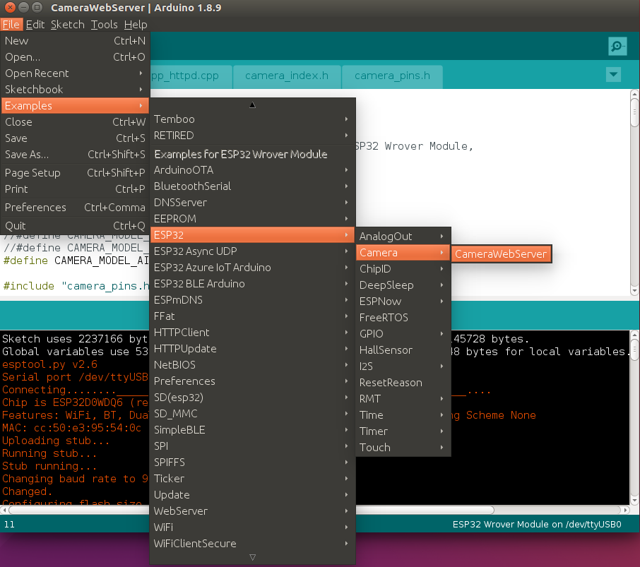Arduino IDE配置esp32-cam开发环境