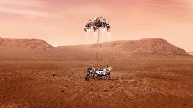 美国又一辆核动力火星车成功着陆，还带了直升机