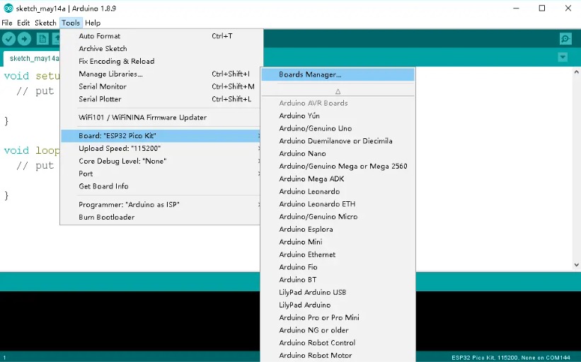 M5Core Arduino IDE环境搭建