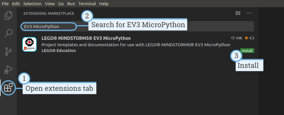 EV3 使用MicroPython编程