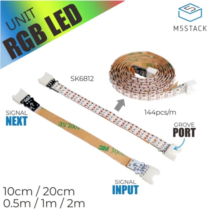 M5GO 控制灯条实现炫彩效果