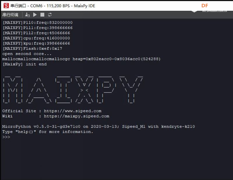 Maixduino系列实验9.学习搭建MaixPy IDE（Micropython）开发环境