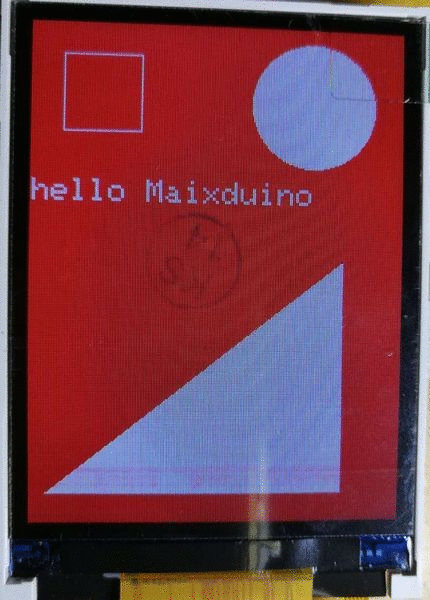 Maixduino系列实验5.点亮Maixduino配套2.4寸LCD屏