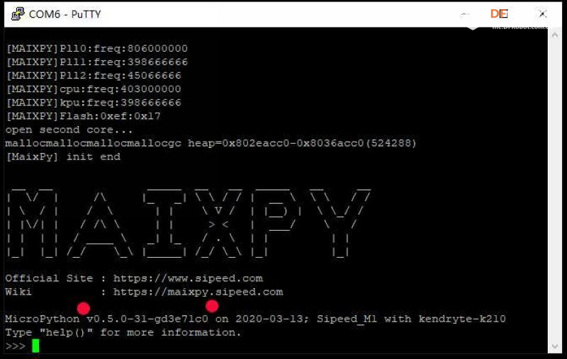 Maixduino系列实验10.零基础学MaixPy之一
