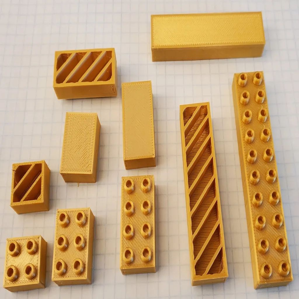 3D打印兼容可定制LEGO基础块