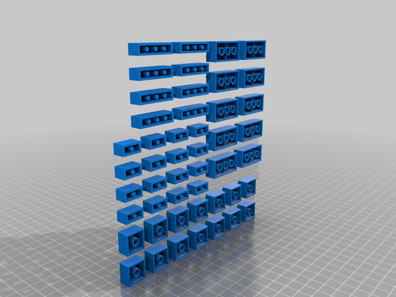 3D打印兼容可定制LEGO基础块