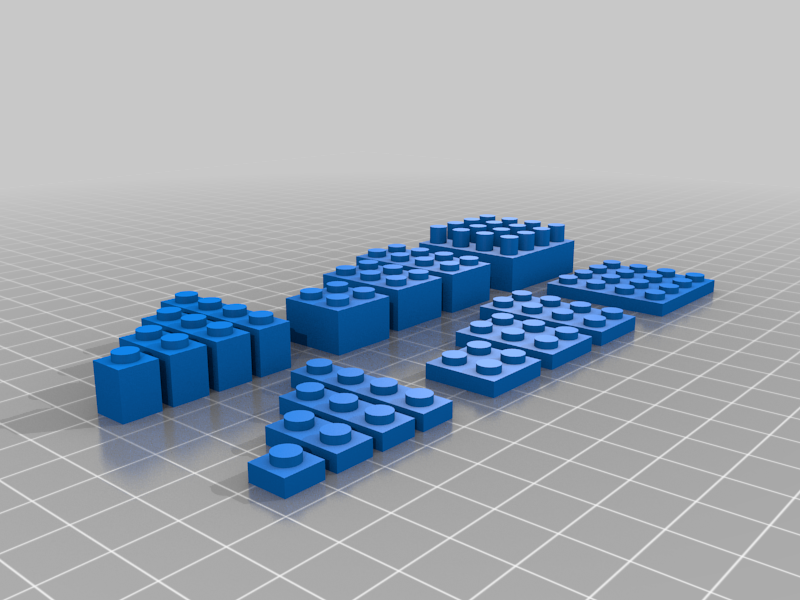 3D打印兼容可定制LEGO基础块