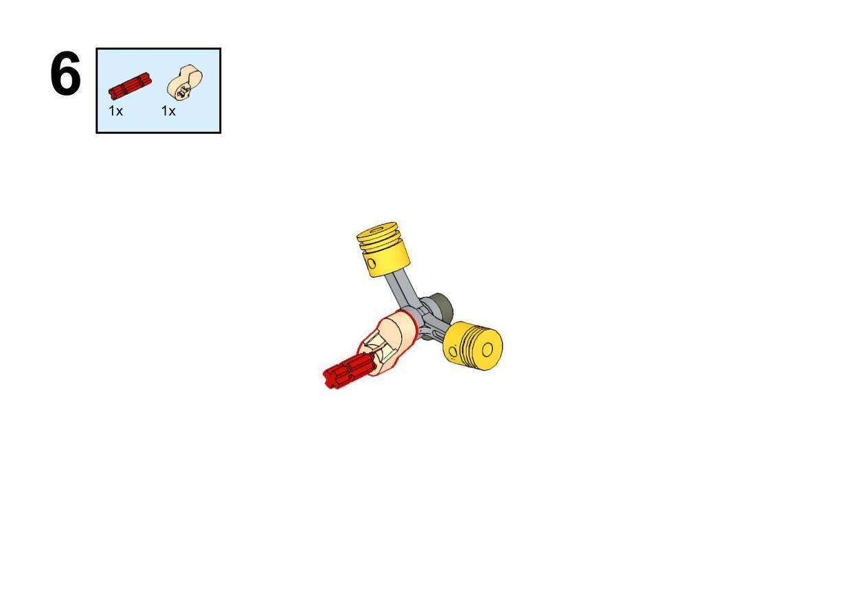 乐高积木拼装V8发动机演示发动机运行原理