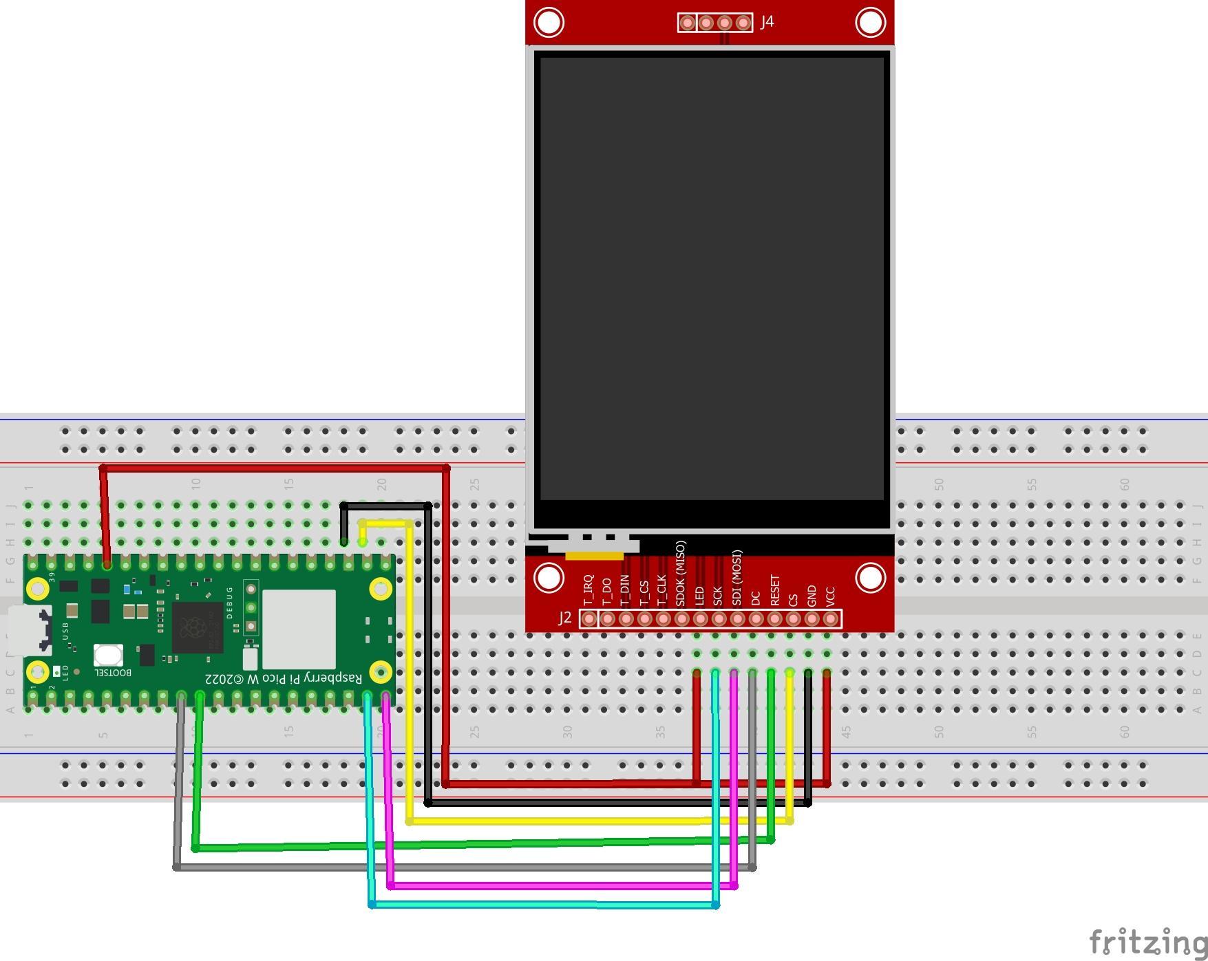 Raspberry Pi Pico TFT LCD 触摸屏使用教程