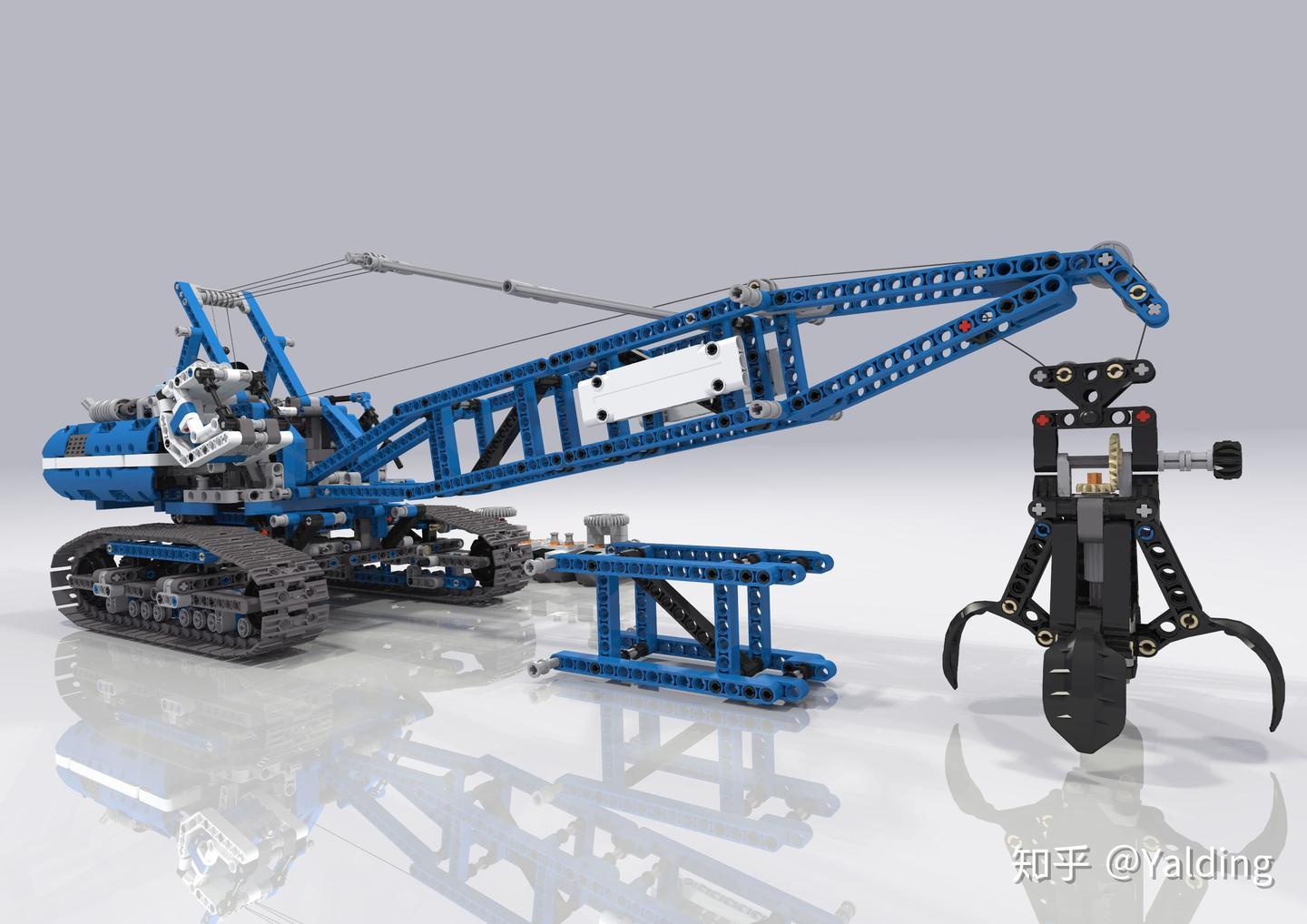 LEGO Technic乐高机械组的传动设计—— 42042 Crawler Crane履带起重机