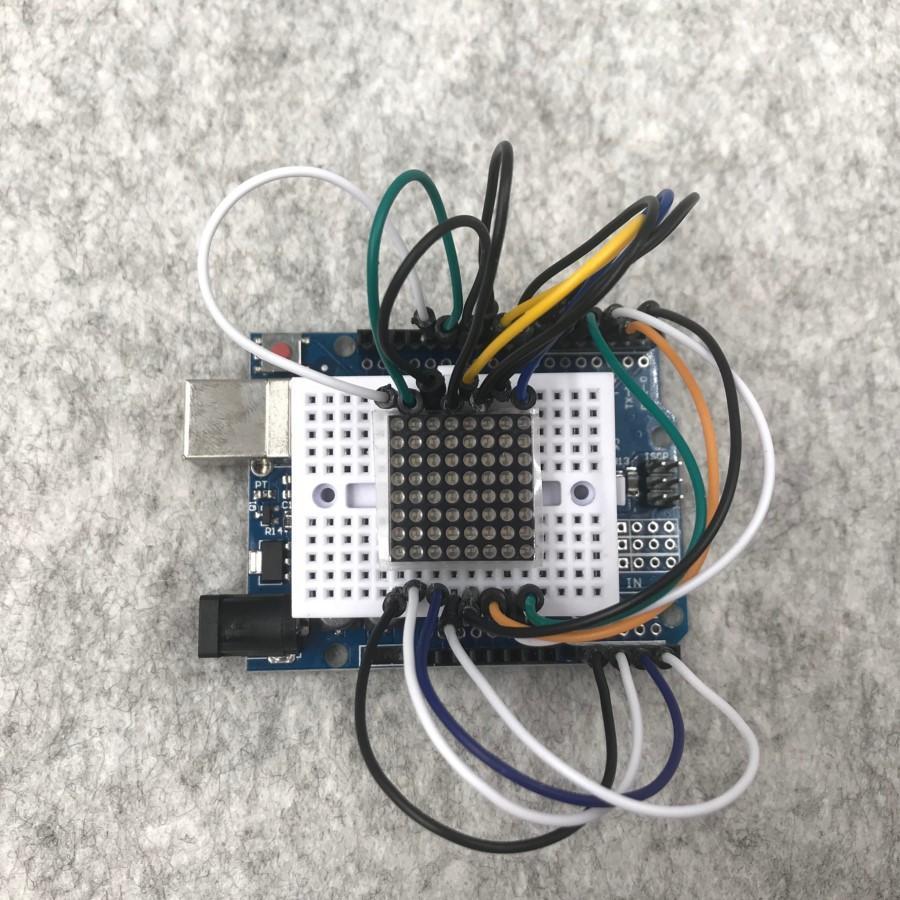Arduino 驱动 8×8 LED点阵屏
