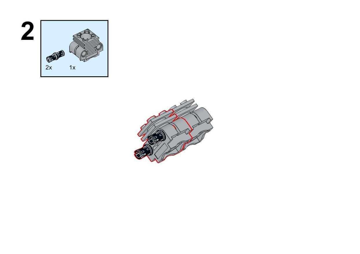 乐高积木拼装V8发动机演示发动机运行原理