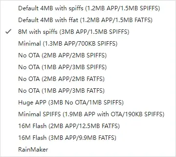 Arduino IDE中ESP32S3配置选项意义