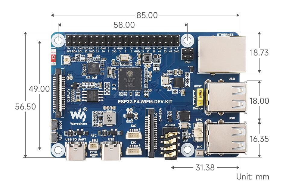 ESP32-P4-WIFI6开发板