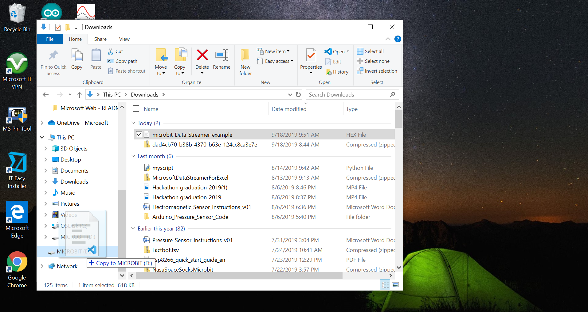 通过数据流式处理器使用 micro:bit 和生成代码