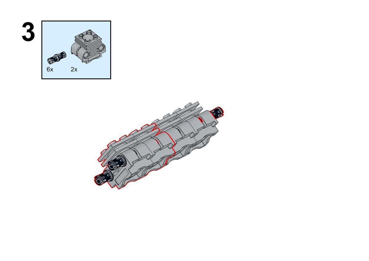 乐高积木拼装V8发动机演示发动机运行原理