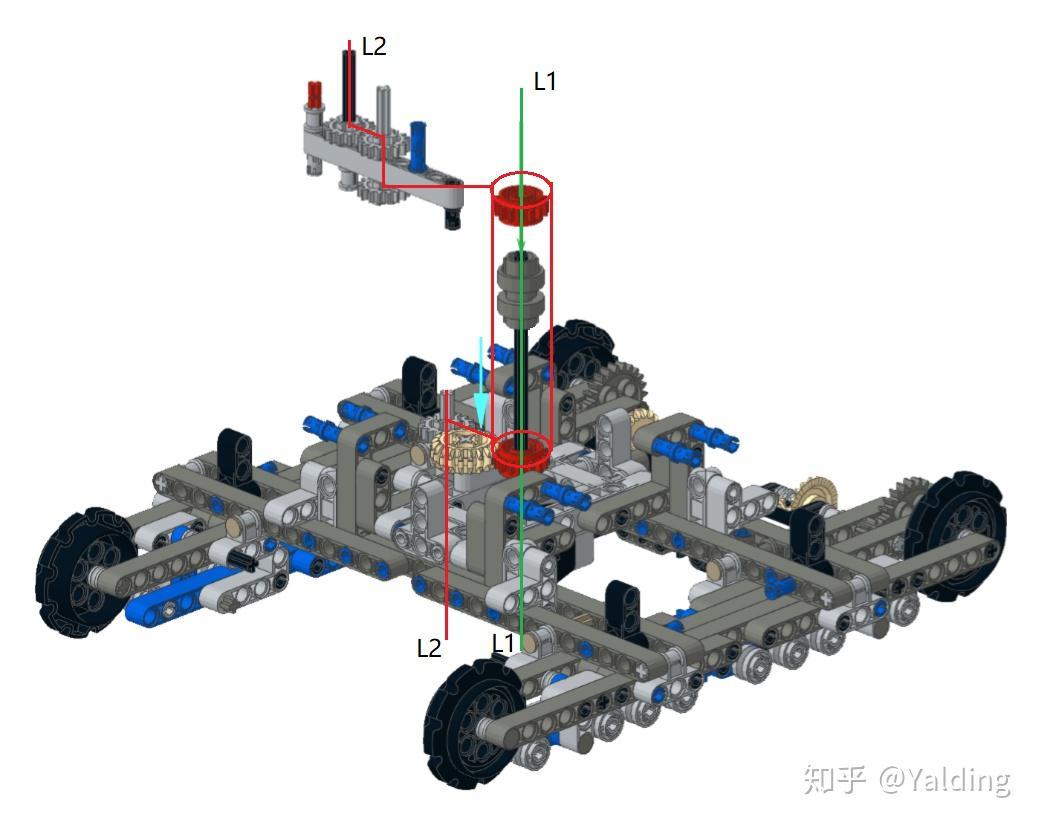 LEGO Technic乐高机械组的传动设计—— 42042 Crawler Crane履带起重机