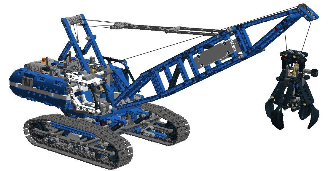 LEGO Technic乐高机械组的传动设计—— 42042 Crawler Crane履带起重机