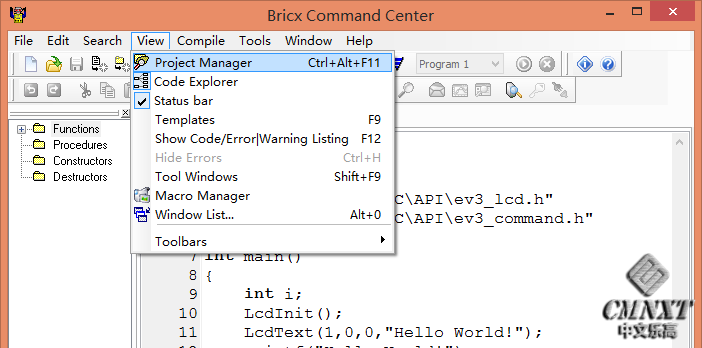imgFile 在BricxCC中用原生C++语言为EV3编程