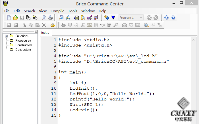 imgFile 在BricxCC中用原生C++语言为EV3编程