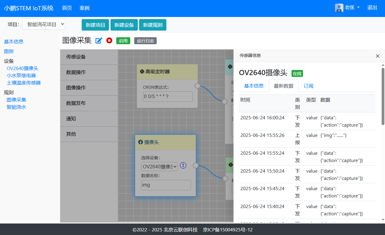 小鹏物联网 MicroPython 图像采集方案