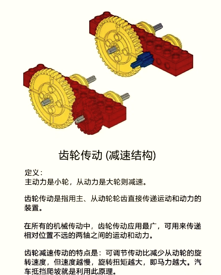 乐高齿轮传动解析