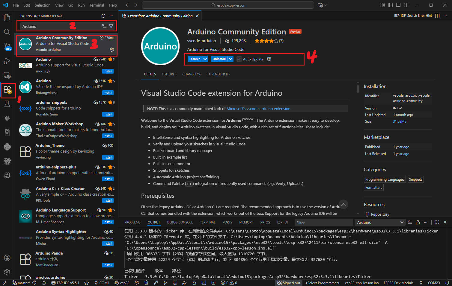 【ESP32 C++教程】Unit1-1 开发环境准备
