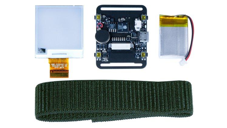 带开源硬件和软件的电子墨水手表