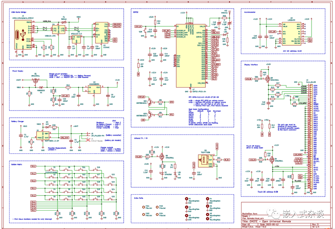 开源彩屏通用遥控器