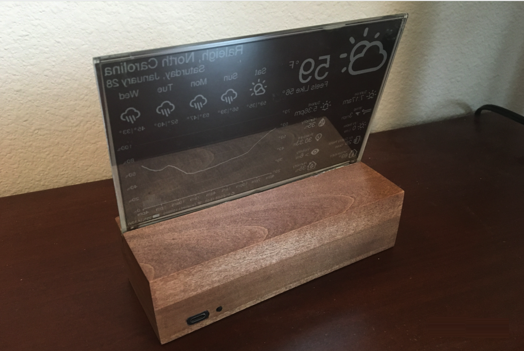 自制电子墨水屏的天气显示器