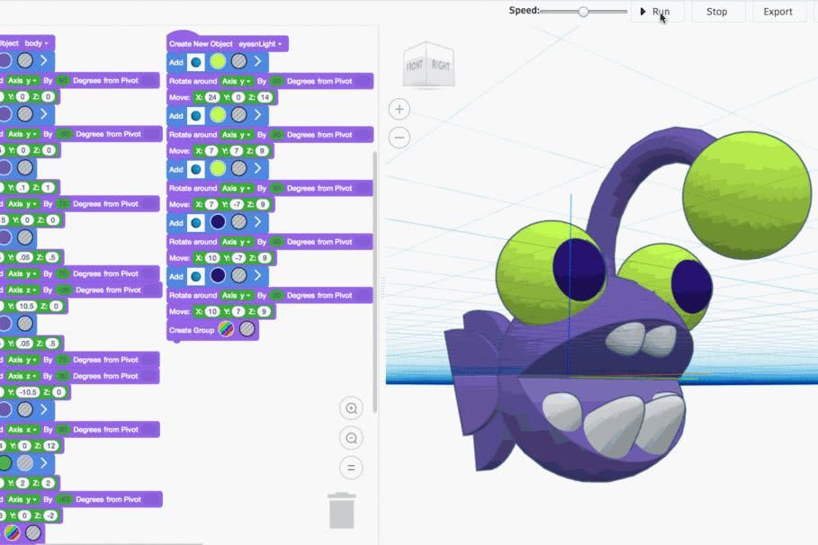 Tinkercad用代码生成模式，让编程一小时更有趣和有意义 - 小鹏STEM