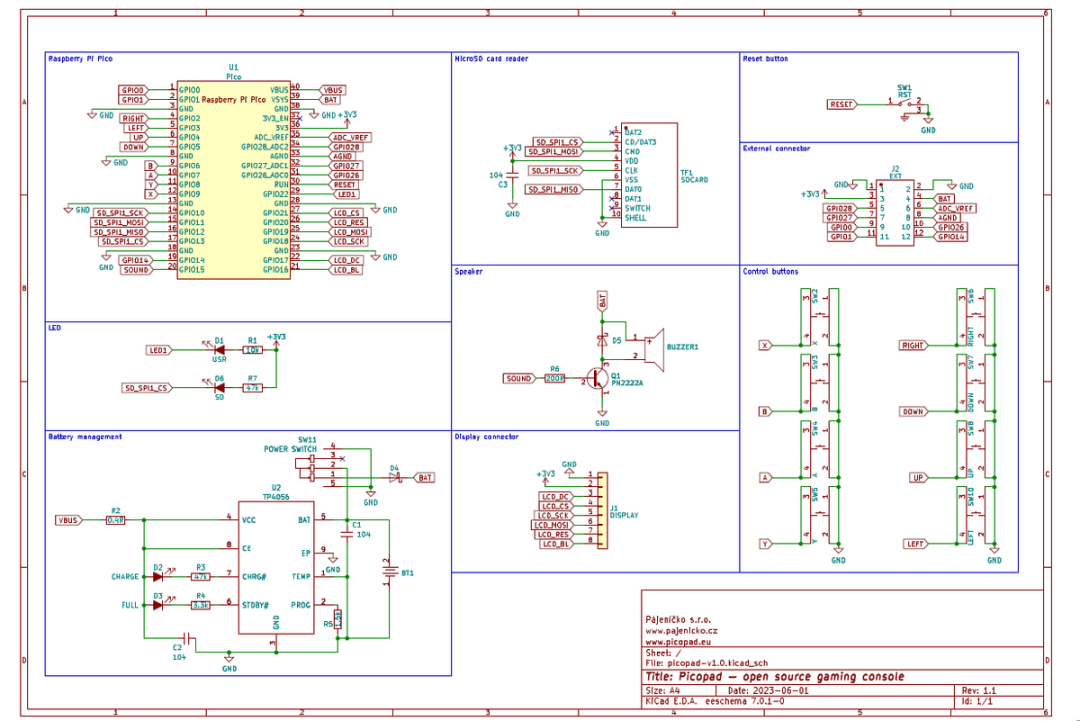 掌上游戏机Picopad