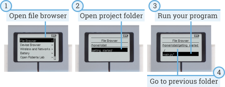 Using the EV3 Brick